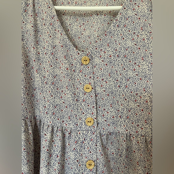 Monteau Ditsy Floral Print Midi Dress - Picture 3 of 4